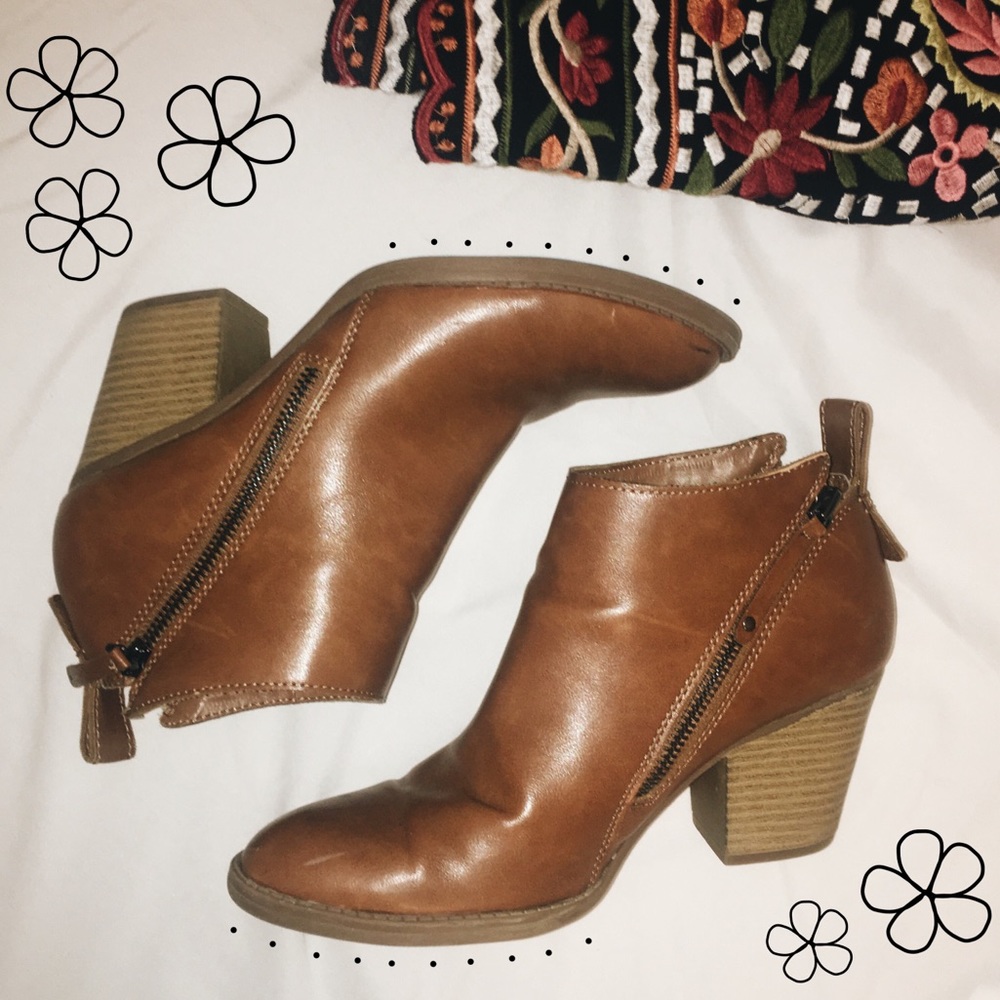 Double Zipper Ankle Booties